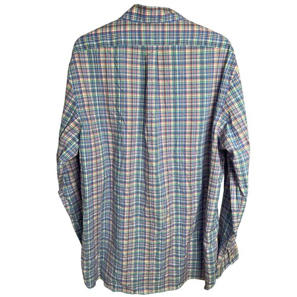 Ralph Lauren 2XL Cotton Plaid Button Down Classic Fit Multicolor - Picture 2 of 6